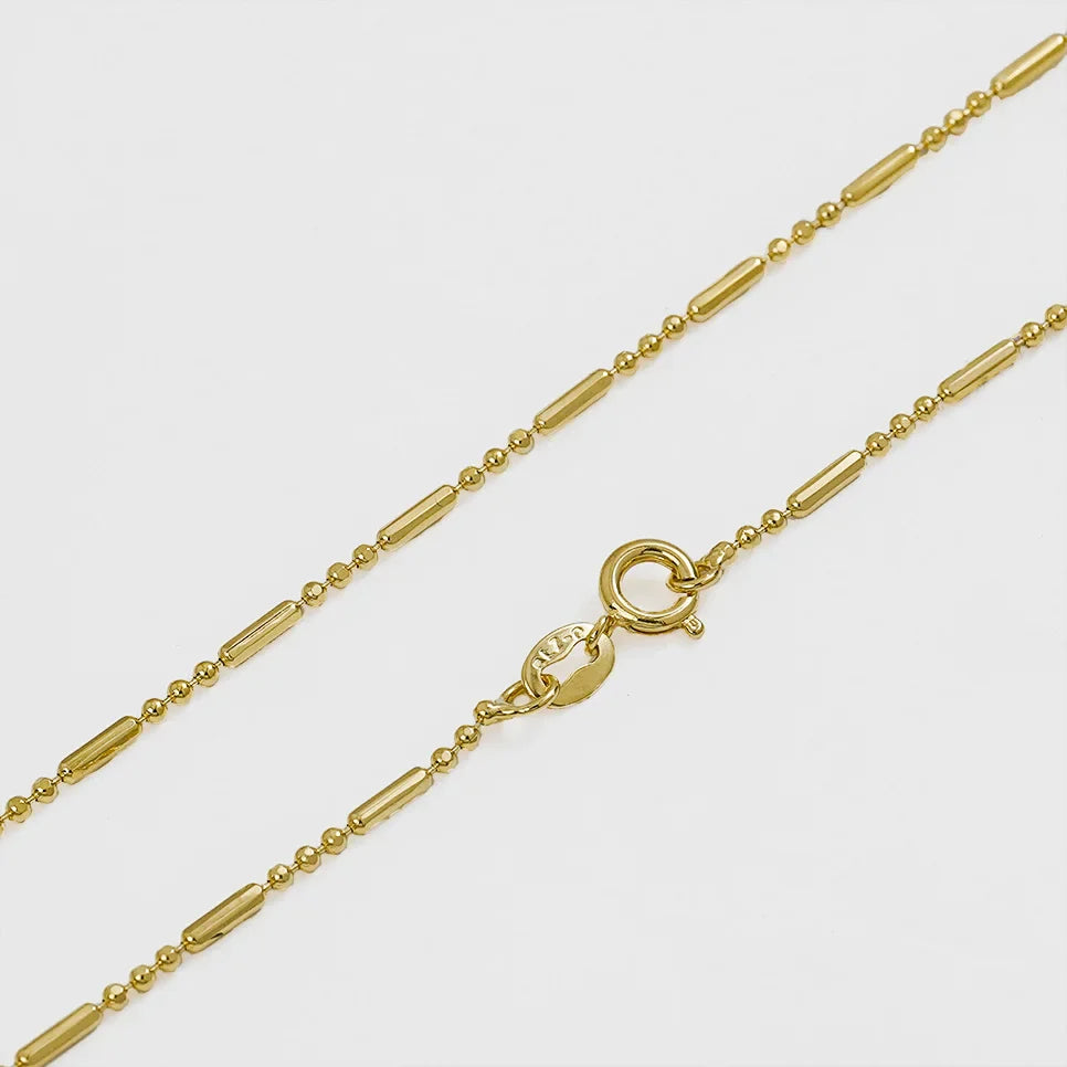Cadena Oro laminado 18K Canutillo Militar 65 Cms Ref 44828