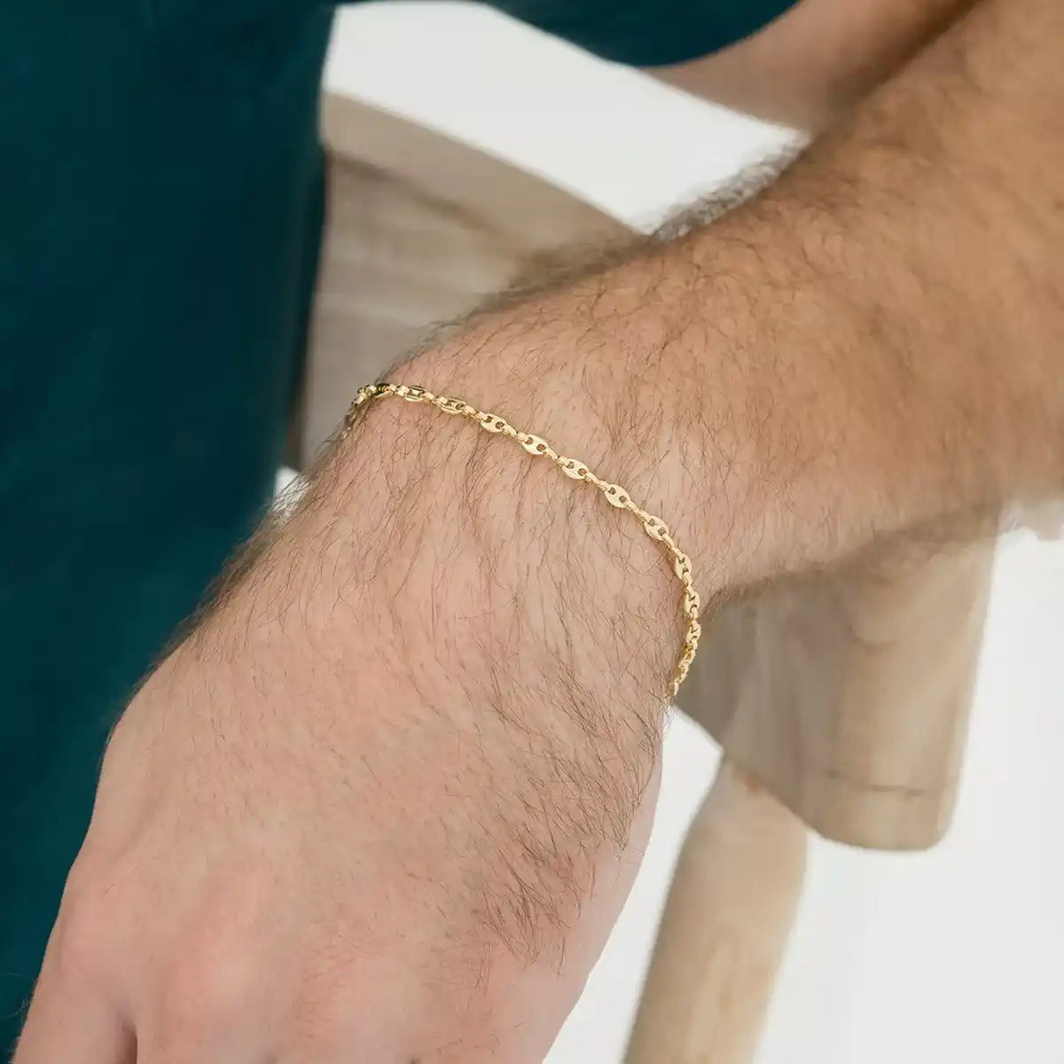 Pulsera de oro laminado 18K tejido Gucci (20cm/2mm) Ref 53037