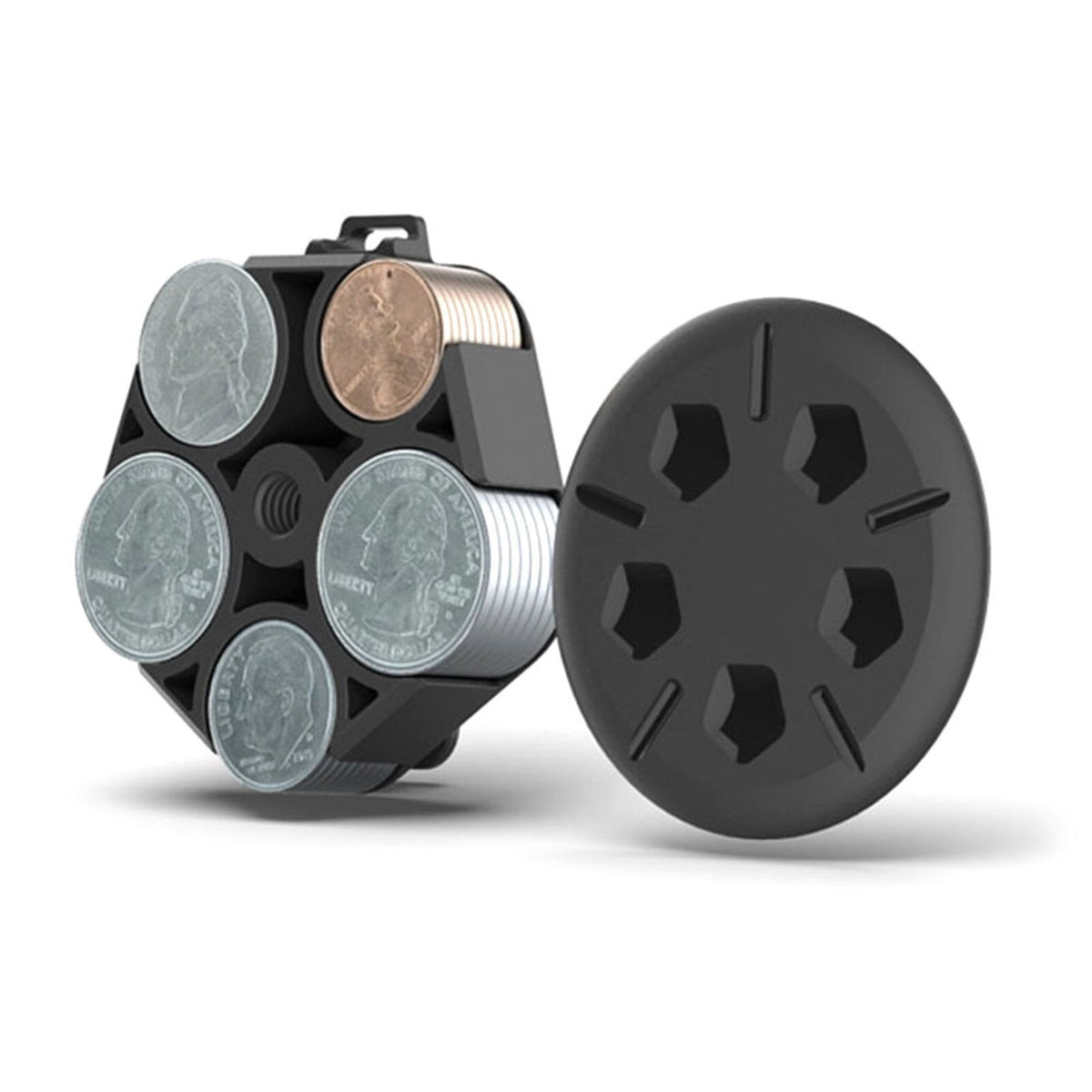 Organizador de monedas con gancho para colgar