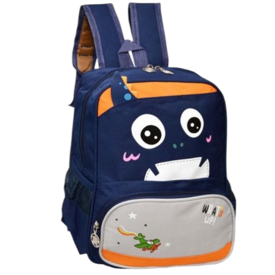 Morral infantil escolar Caritas Combinado, medidas 32 cm de alto Azul oscuro