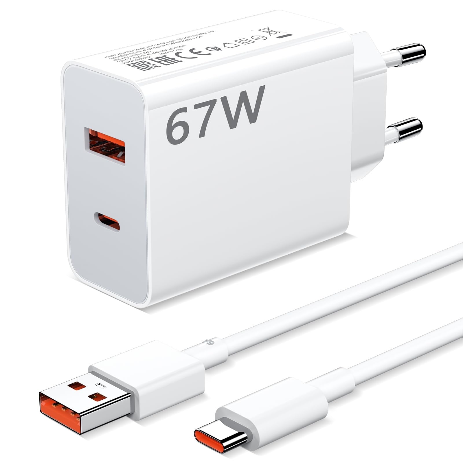 Adaptador de corriente xiaomi TC de 67 W