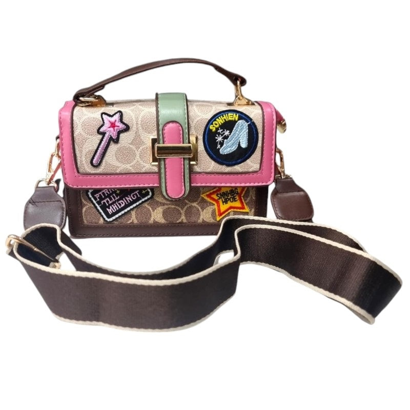 Bolso de dama baúl Caoch Imp de parches