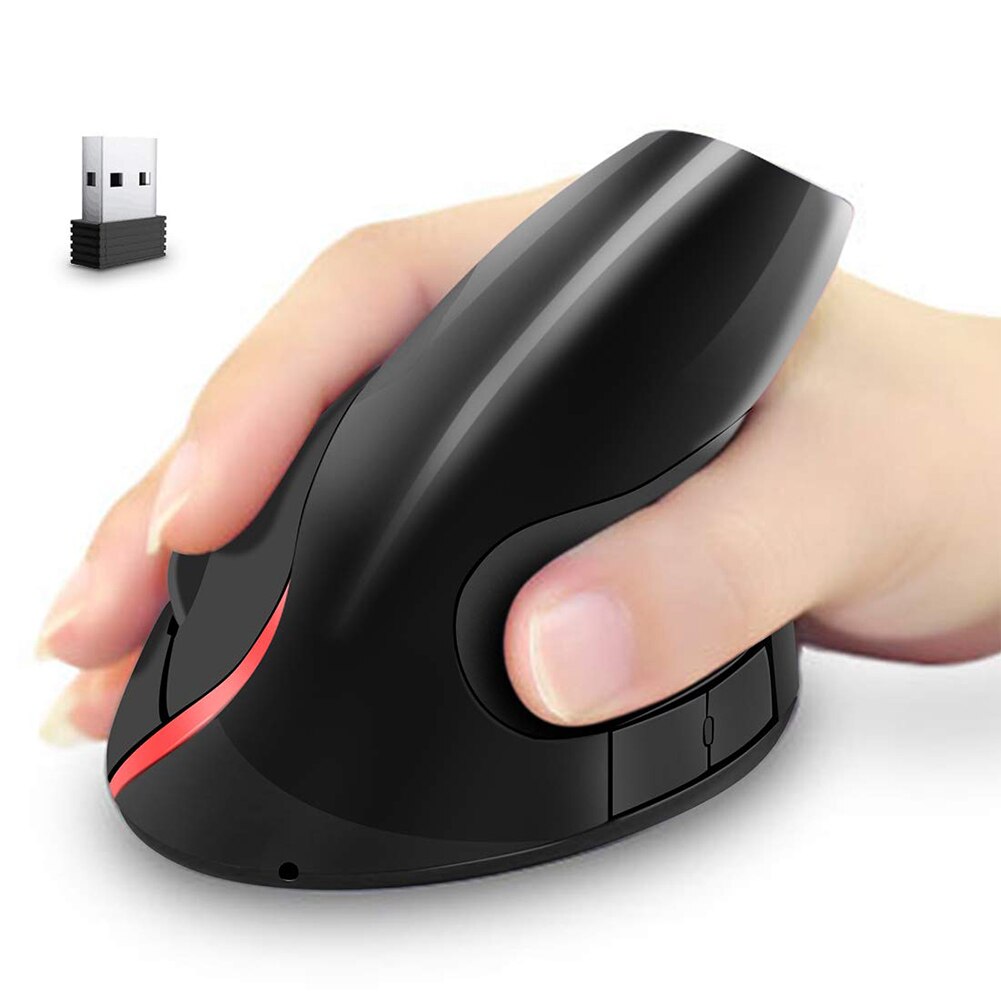 Mouse ergonómico vertical inalámbrico y recargable