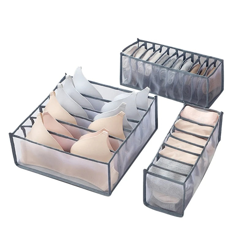 Organizadores de ropa x3 plegables divisiones ahorrador