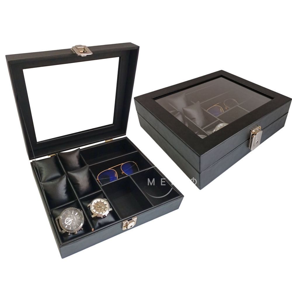 Organizador porta relojes y gafas de lujo