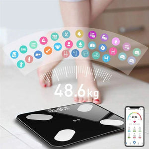 BASCULA DE PESO CORPORAL DIGITAL BLUETOOTH CON PANTALLA LED 2626
