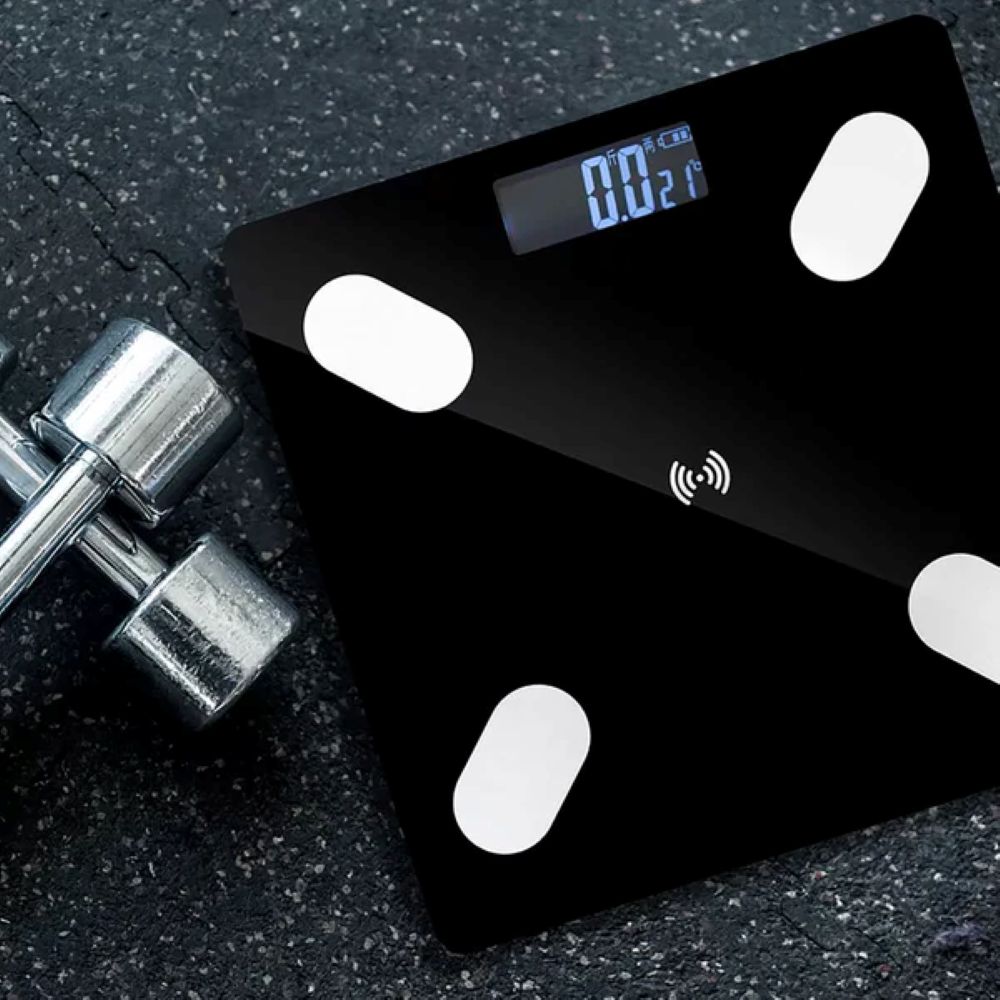 BASCULA DE PESO CORPORAL DIGITAL BLUETOOTH CON PANTALLA LED 2626