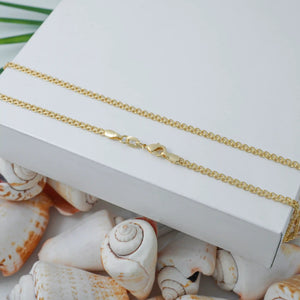 Cadena oro laminado 18K tejido Chino 45cm unisex Ref 43886