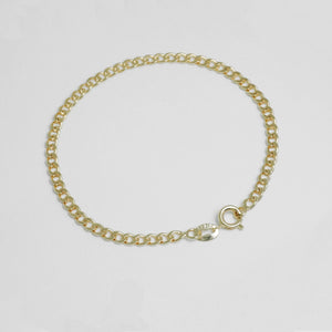 Manilla pulsera oro laminado 18K tejido cubana unisex con broche Ref 54287