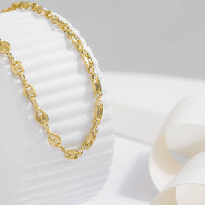 Cadena oro laminado 18K tejido Gucci 45cm unisex Ref 44036