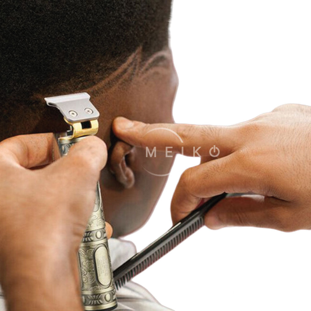 Máquina patillera profesional con pantalla y accesorios