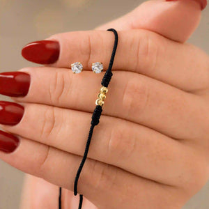 Duo aretes topos y manilla oro laminado 18K Winner Ref 100001