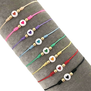 Manilla de oro laminado 18K con dije corazón RF: H11