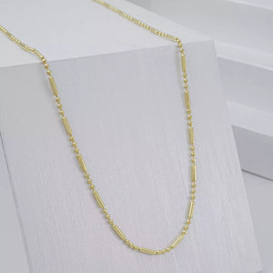 Cadena Oro laminado 18K Canutillo Militar 65 Cms Ref 44828