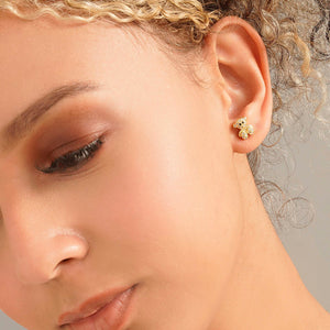 Aretes topos Osito Circonias Ref 33003