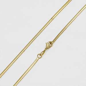 Cadena oro laminado 18K tejido Serpiente 65 cm Ref 43833