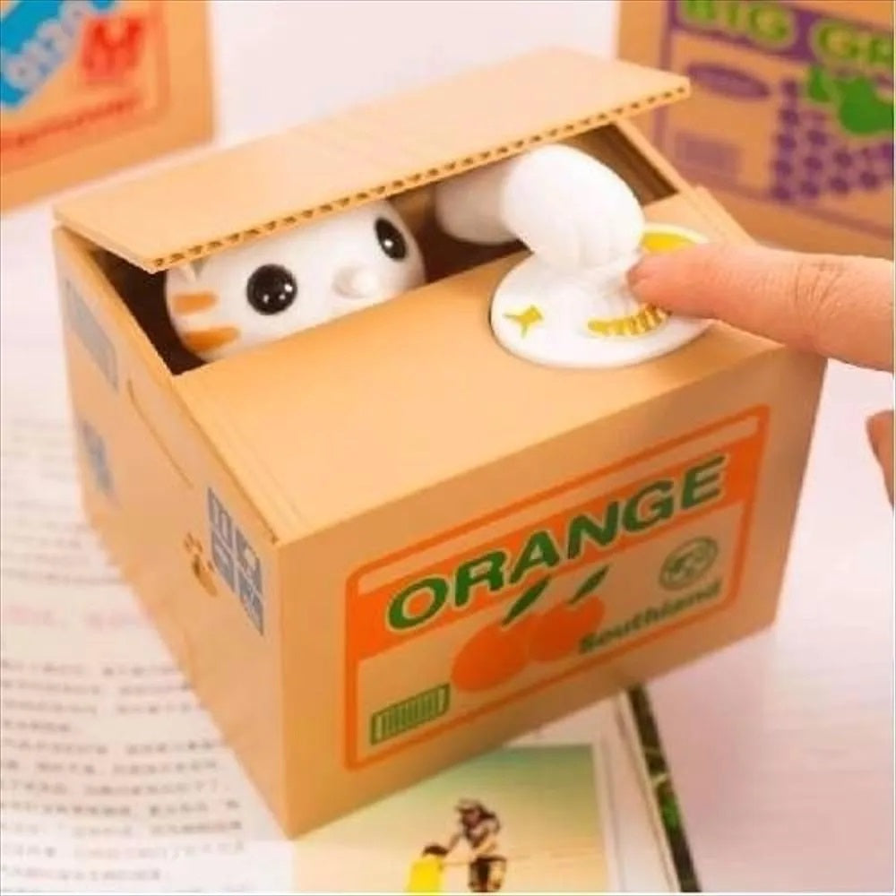 Alcancía De Gato O Panda Roba Monedas Eléctrica con movimiento