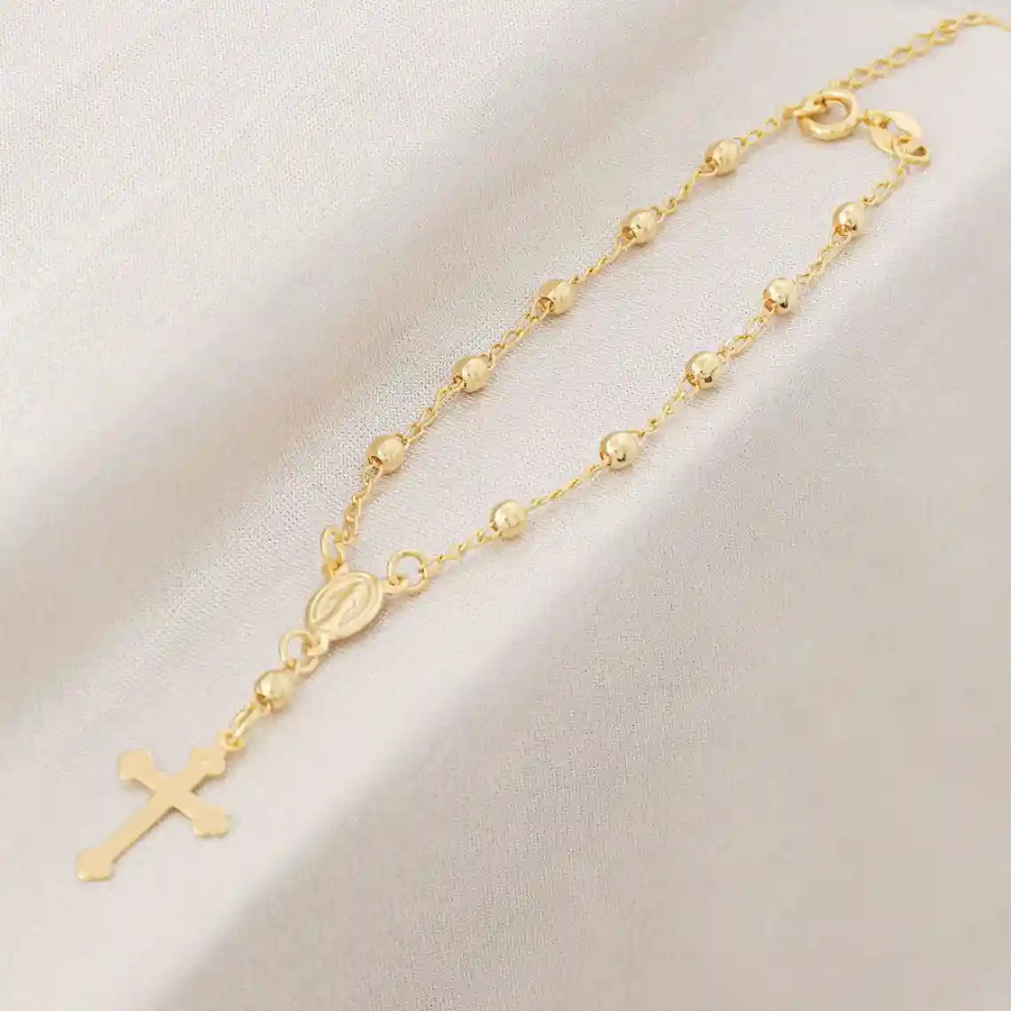 Pulsera Denario (16cm/4mm) oro laminado 18K con broche Ref 94046