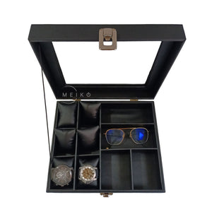 Organizador porta relojes y gafas de lujo