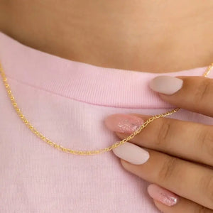 Cadena oro laminado 18K tejido Cadenas 45cm unisex Ref 40031