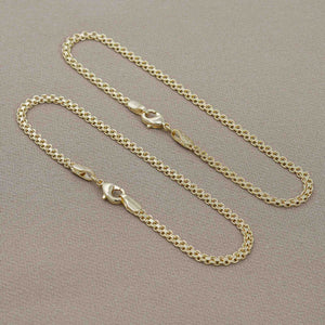Pulsera manilla oro laminado 8K tejido chino 3mm Ref 53887
