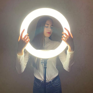 Aro de luz de 33 cm con trípode expandible 2 metros