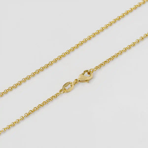 Cadena oro laminado 18K tejido Aros 50cm unisex Ref 43042