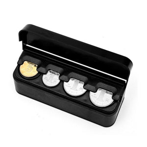 Caja organizador de monedas para carro de 5 puestos
