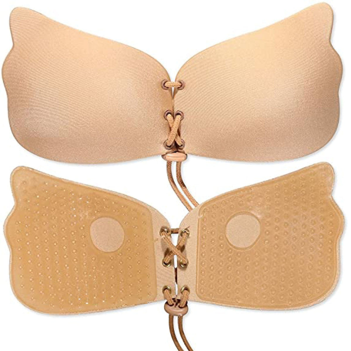 Brasier invisible levantador de busto con adhesivo reutilizable
