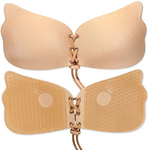 Brasier invisible levantador de busto con adhesivo reutilizable