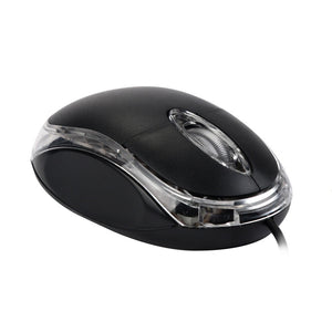 Mouse Óptico alámbrico con luces LED Precisión y Comodidad