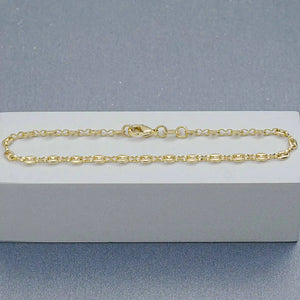 Tobillera en oro laminado Gucci 18K con broche Ref: 53039