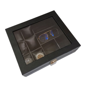 Organizador porta relojes y gafas de lujo