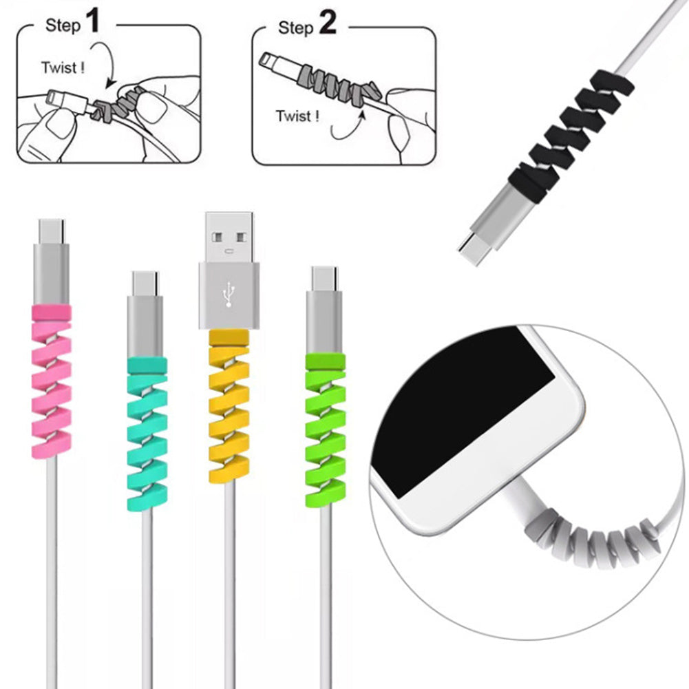 Kit de protectores de cable x6 unidades en espiral
