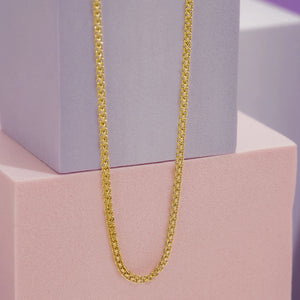 Cadena Oro Laminado 18K Tejido Chino 2 mm 65 Cms Ref 42888