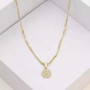 Cadena oro laminado 18K tejido singapur 45cm/2mm Ref 44541