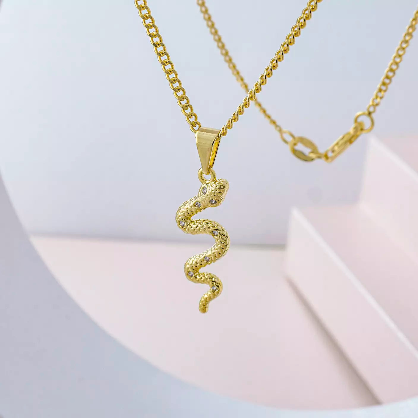 Dije Serpiente (3.3cm/9mm) cristal unisex Ref 23130