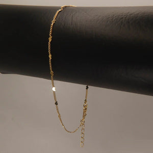Tobillera oro laminado 18K Cubana Love broche ajustable Ref: 54019