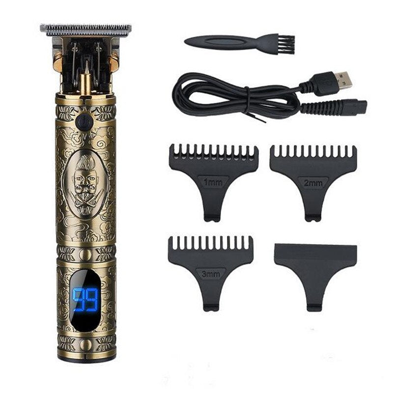 Máquina patillera profesional con pantalla y accesorios