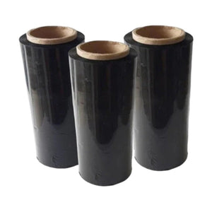 Paquete x3 Rollos film vinipel strech 25 cm x 300 metros - Negro