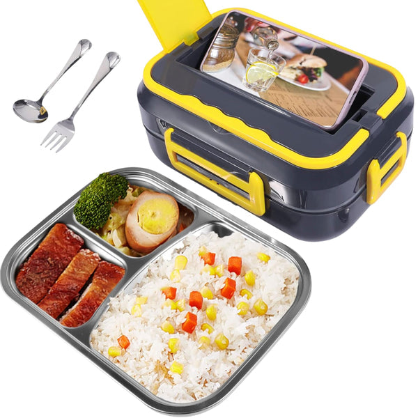 Lonchera Eléctrica Para Carro Y Oficina Porta Comida 110V12V