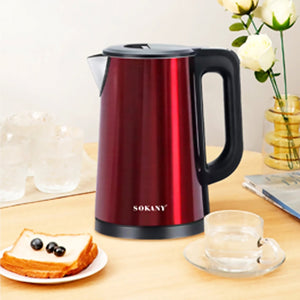 Hervidor Electrico Sokany Acero Inoxidable 2.5 Litros