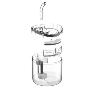 Bebedero fuente automático grifo para mascotas con filtro 2L