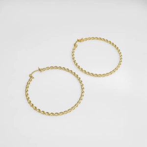 Aretas candongas oro laminado 18K grandes Candy Ref 34125