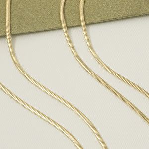 Cadena oro laminado 18K tejido Serpiente 65 cm Ref 43833