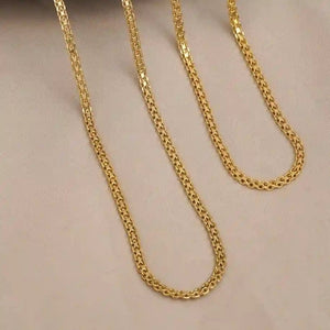 Cadena oro laminado 18K tejido Chino 65cm unisex Ref 43888