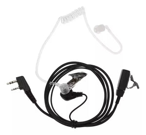 Auricular Manos Libres Tipo Escolta con Tubo Acústico Transparente