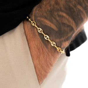 Pulsera oro laminado 18K Gucci 20cm/5mm Ref 54037
