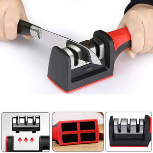 Afilador de cuchillos con ventosa adherente