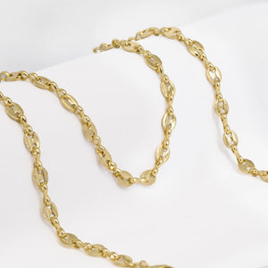 Cadena oro laminado 18K tejido Gucci 65cm unisex Ref 44038